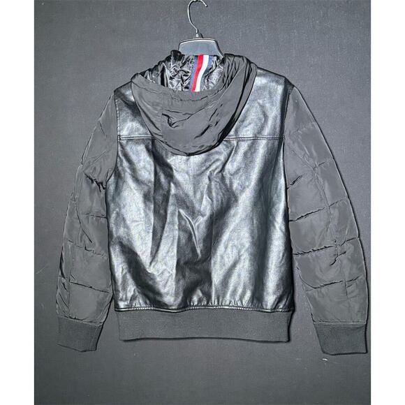 Tommy Hilfiger Men's Faux Leather Motorcycle Jacket - Picture 2 of 5